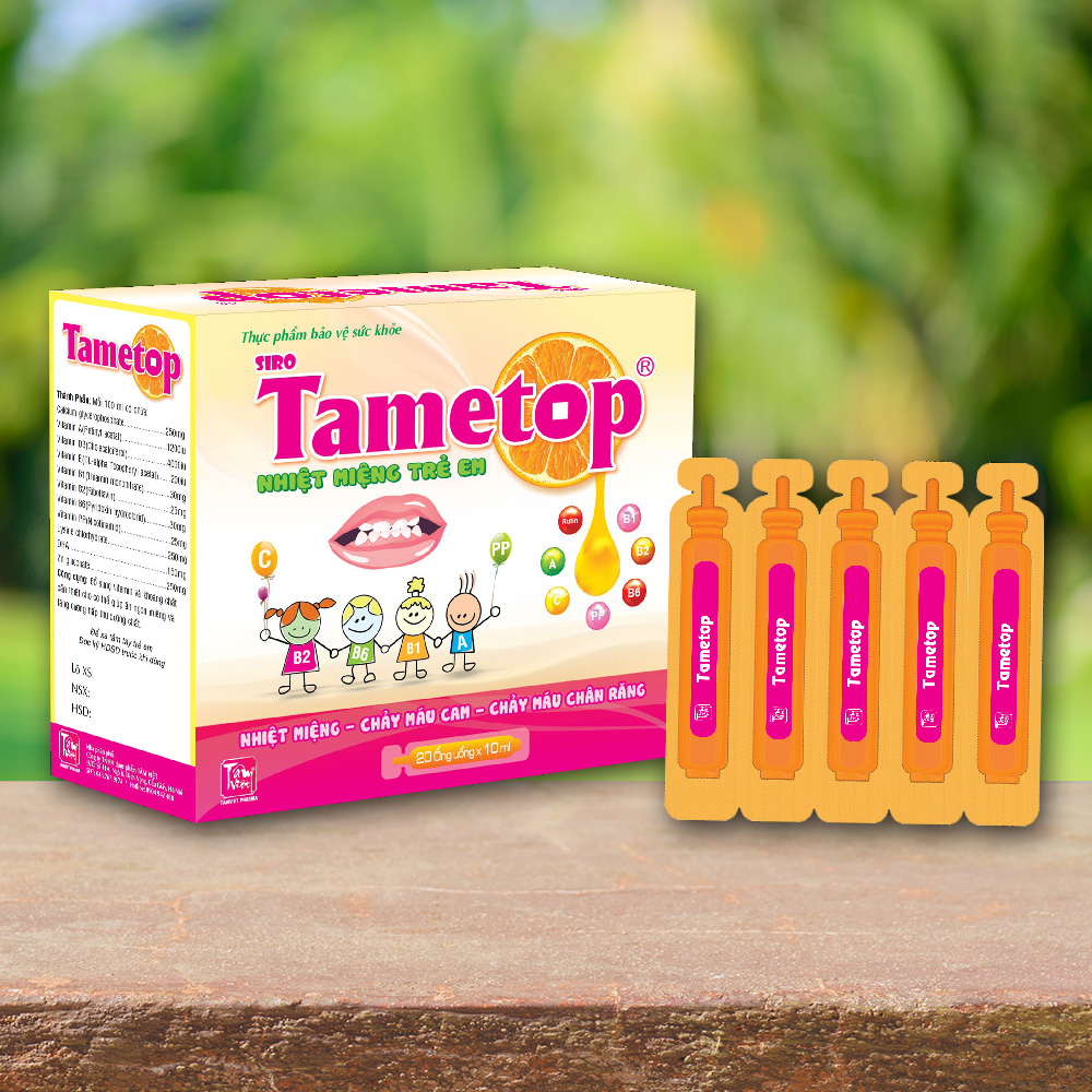 Nhiệt miệng Tametop cho trẻ em dạng ống