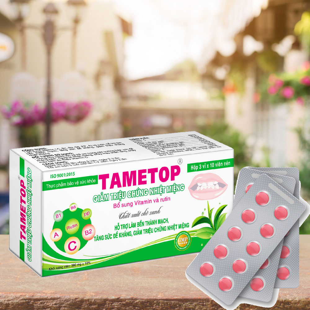 Nhiệt miệng Tametop cho trẻ em dạng viên