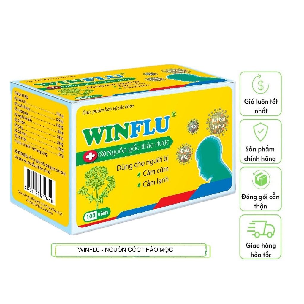 Viên cảm cúm WINFLU hỗ trợ điều trị cảm cúm Viên cảm cúm WINFLU hỗ trợ điều trị cảm cúm