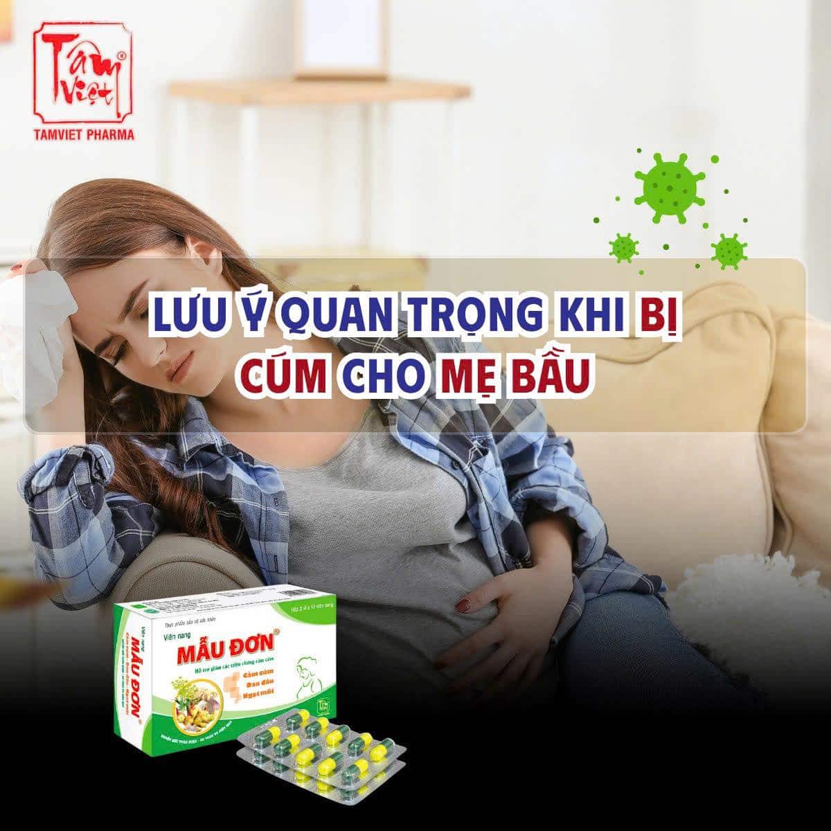 BỊ CÚM KHI MANG THAI: LƯU Ý QUAN TRỌNG MẸ BẦU CẦN BIẾT