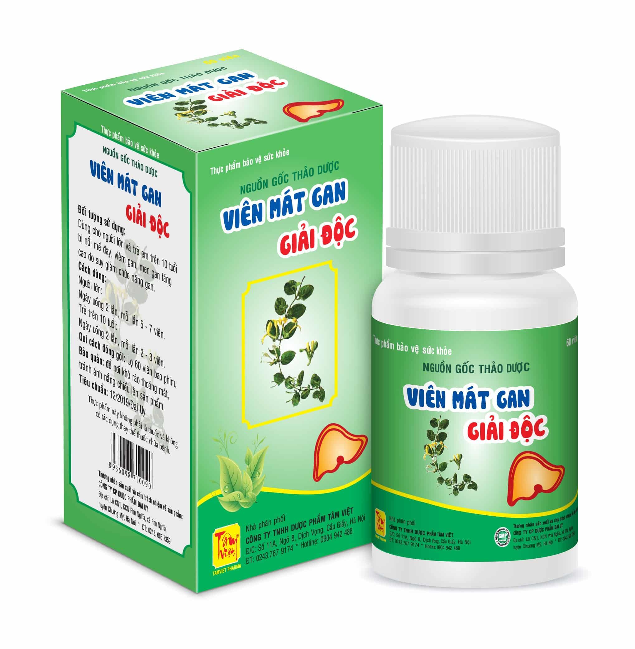 Viên mát gan giải độc