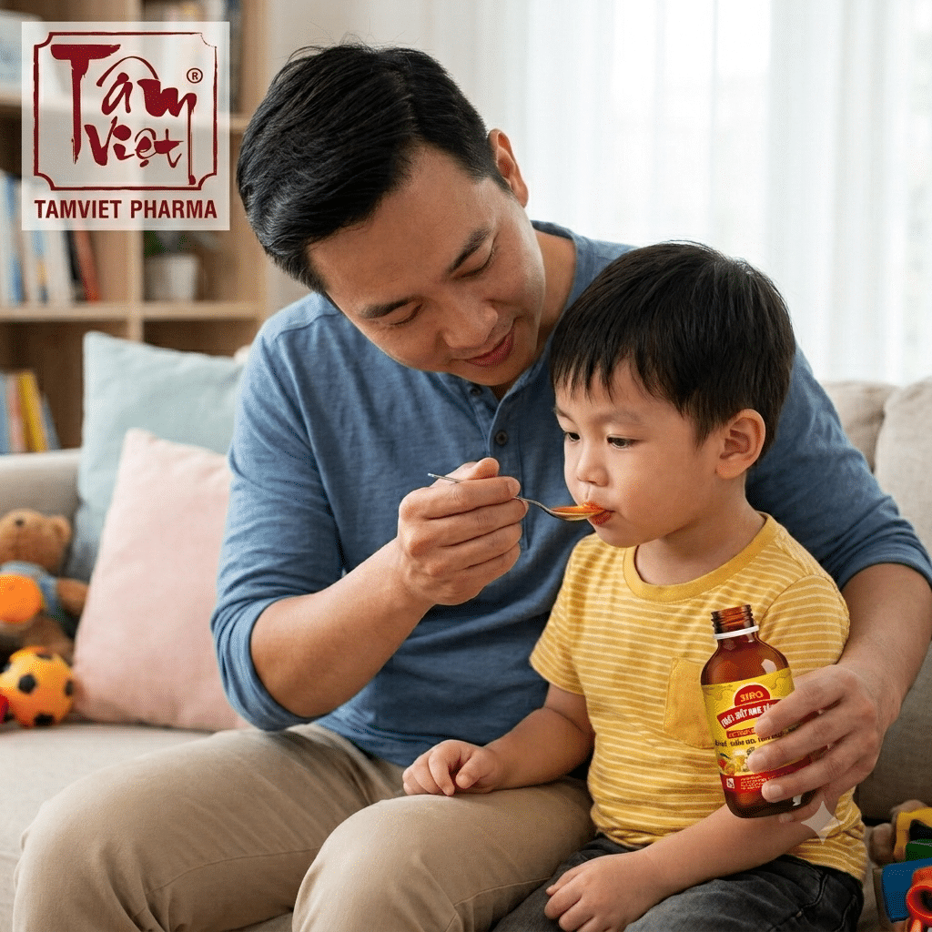 ĐIỂM TỰA NHẸ NHÀNG CHO CƠN HO CỦA BÉ