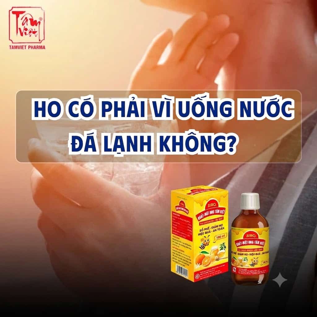 SỰ THẬT VỀ CƠN HO KHI UỐNG NƯỚC ĐÁ VÀ BÍ QUYẾT BẢO VỆ CỔ HỌNG TOÀN DIỆN